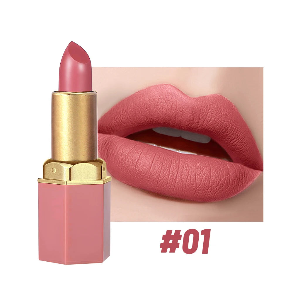 Batom Matte SAM SUGAR 6 Cores – Acabamento Aveludado, Longa Duração e À Prova de Manchas